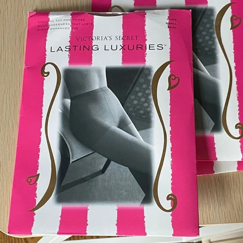 Victorias Secret Pantyhose Small Lasting Luxury Control Top Vtg 90s